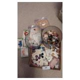 Button Tin + Some Buttons on Cards &