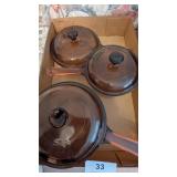 (3) Pcs. of Visionware w/ Lids