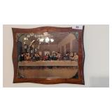 Last Supper Hand Crafted Wall Clock