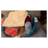 Misc. Craft Box Lot in Laundry Basket