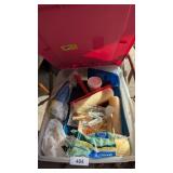 Medium Tote w/ Lid + Paint Supplies