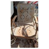 Vintage Metal Outdoor Rocking Chair -**