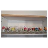All Twelve Birth Month Flower Glass Set