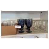 Ice Cream Parfait Glasses, Heavy Blue Glasses &