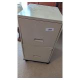 Two Drawer File Cabinet on Wheels [No Key]