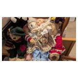 Tote w/ Lid Teddy Bears, Bears w/ Swing &