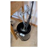 Adjustable Lamp w/ Magnifier & Waste Basket