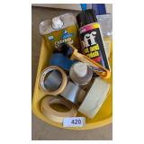 Scrapers, Varnish Remover, Duct Tape, Blue Tape, +