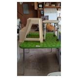 Folding Card Table, Two Step Step Stool &
