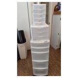 (3) Plastic Storage Organizers