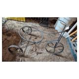 Wire Frame Tricycle Flower Pot Holder + Other