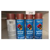 (4) Cans of Spray Paint Red Primer