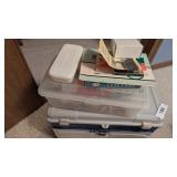 Toolbox w/ MANY Sewing Machine Feet &