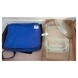Pyrex Baking Dishes & (1) Insulated Carrier