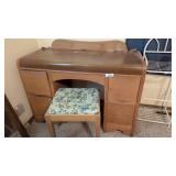 Waterfall Style Vanity w/ Small Bench