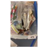 Small Tote w/ Lid + Embroidery Items