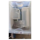 Storage Tote w/ Hinged Lid &
