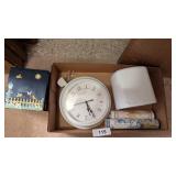 Battery Op Wall Clock, (2) Tissue Covers &