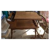 End Table w/ Built in Magazine Holder
