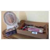 Revlon Makeup Mirror, Spiral Curlers, Combs &