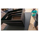 Wood Crate Painted Navy Blue