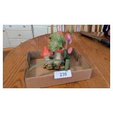 Circa 1970 Mushroom & Frog Decor