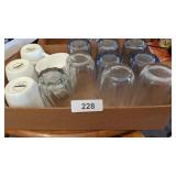 Blue Ice Tea Glasses, Ramekins &