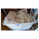Patchwork Bedspread & Curtains +