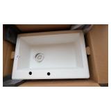 Karran White Quartz Top Mount Sink - 33x22x9