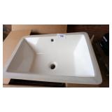 Karran Ceramic White Undermount Sink-21x13-3/8x5.5