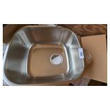 Karran Oval SS Single Bowl Sink - 14-5/8x16-3/4x8