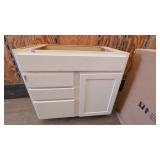 Base Cabinet - 35t x 36w x 21d, some side damage