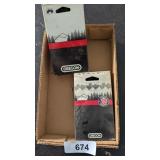 (2) Oregon Saw Chains Assorted Sizes