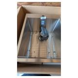 Ruvati Laundry Sink - Stainless Steel, 18x22x12