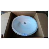 Karran Ceramic Oval Sink - 19-1/4 x 15-3/4 x 6-1/4