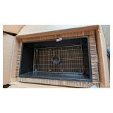 Cast Matte Black Single Bowl Cast Sink - 33"