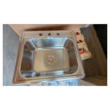 Karran Top Mount Stainless Steel Sink - 25x22x7.5