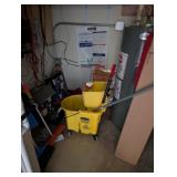 Mop Bucket + Brooms
