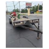 Double Axle Flatbed Trailer
