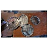 Assorted Silver-Like Serving Platters