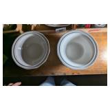 (2) Pfaltzgraff Bowls, Butter Dish, & Other