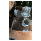 Decorative Angel, Brass Candlestick Holder, &