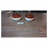 (2) Mccoy Small Bean Pots w/ Lids