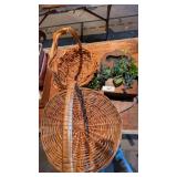 (2) Baskets & Wood Decor