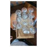 (12) Noritake Sweet Swirl Clear Stemmed Glasses