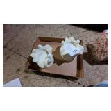 Bisque Candle Holders