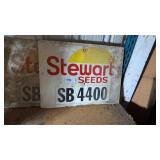 (2) Stewart Seed Signs