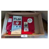 (3) IU Tickets, 3" x 5" Flag & IU Pin