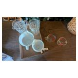 Glass Measuring Cups, Tupperware Measuring Bowls,