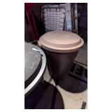 (2) Plastic Trash Cans